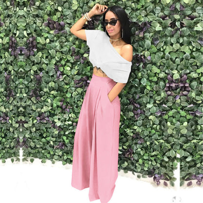Stylish & Unique Wide-Leg Casual Pants