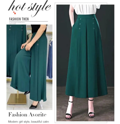 Comfort and Slim Stylish Pleated Wide-leg Pants