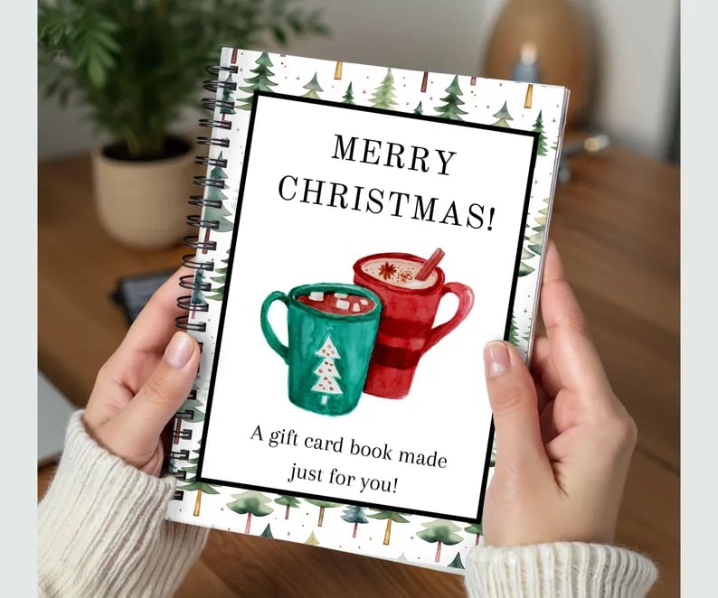 🎄📚Christmas Gift Card Book🎁Surprises On Every Page📚Hardcover & Durability Line