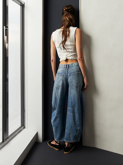 Casual and trendy mid-rise tube jeans - Buy two and get free shipping!