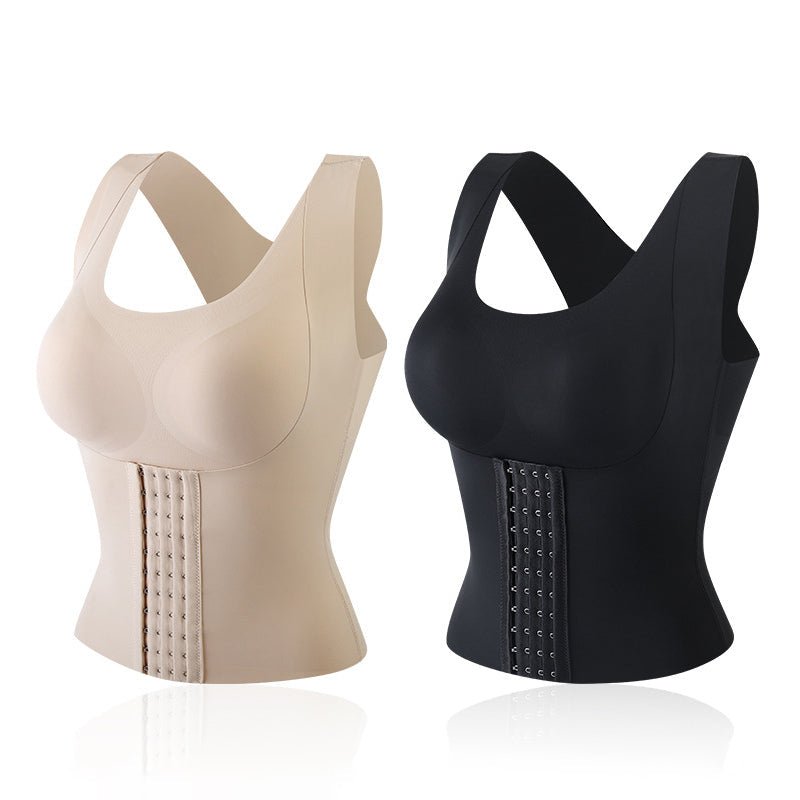 3-in-1 Waist Buttoned Bra Shapewear