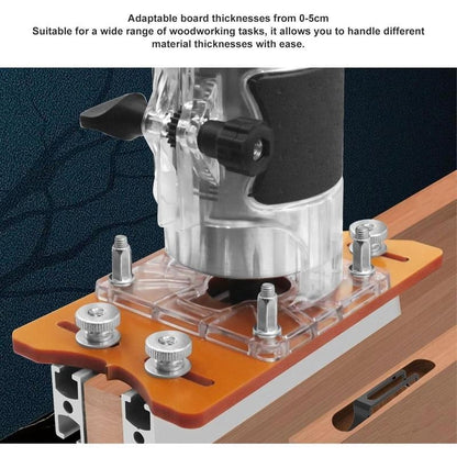 2-in-1 Invisible Fastening Nut Slotting Base