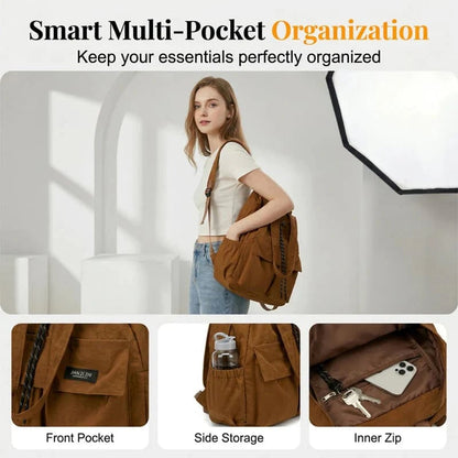 👜Large-Capacity Drawstring Convertible Tote Backpack