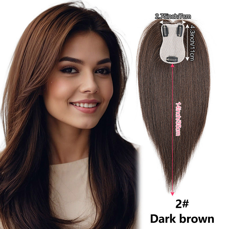 👩Women's Clip-in Hair Topper — 100% Remy Human Hair Crown Piece