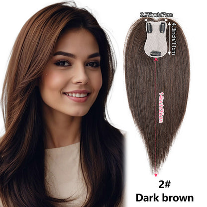 👩Women's Clip-in Hair Topper — 100% Remy Human Hair Crown Piece