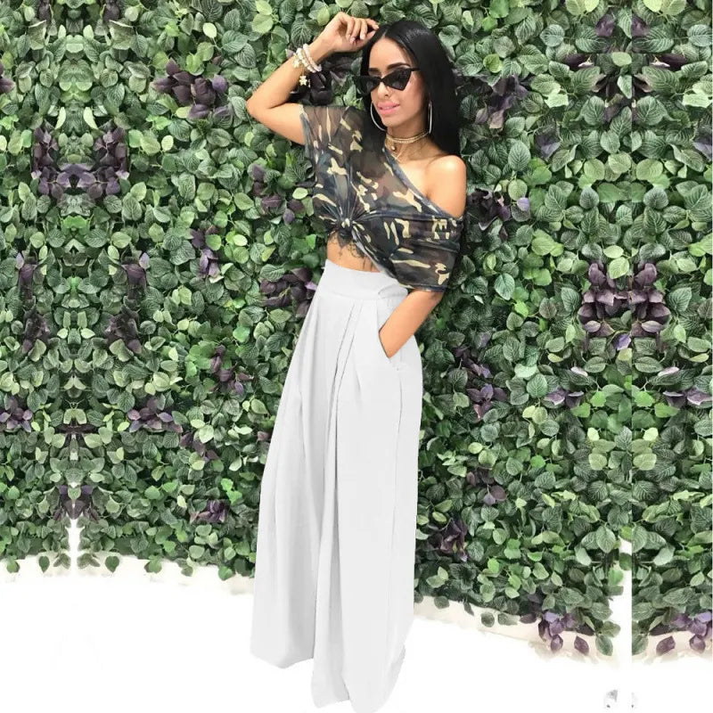 Stylish & Unique Wide-Leg Casual Pants