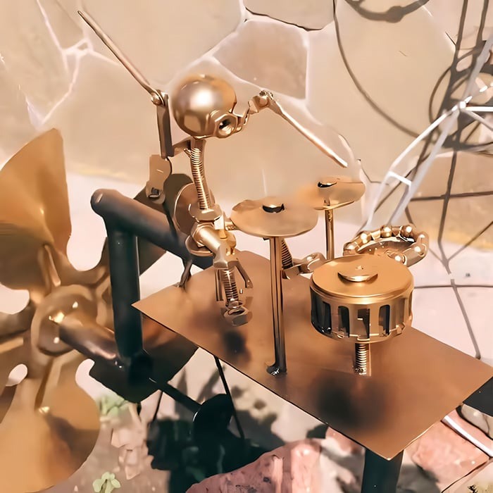 🥁Handmade Metal Rock Band Windmill