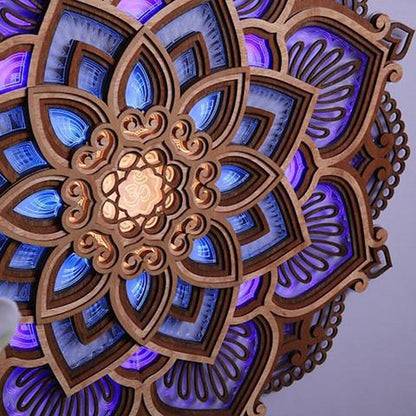 Mandala Yoga Room Night Light LED