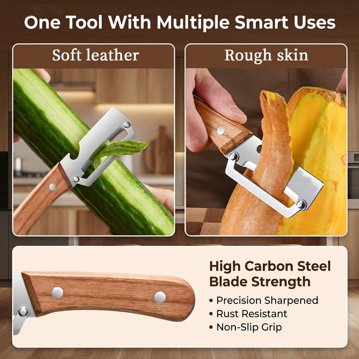 🍏2-Pack 2-in-1 Multifunctional Vegetable Peelers
