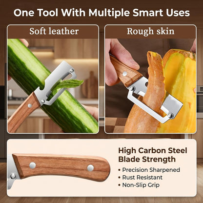 🍏2-Pack 2-in-1 Multifunctional Vegetable Peelers