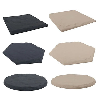 15.5' Decorative Stepping Stones That Stake Into The Ground