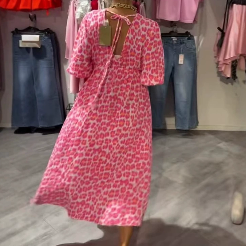🏖️Summer Women V-Neck Printed Dress
