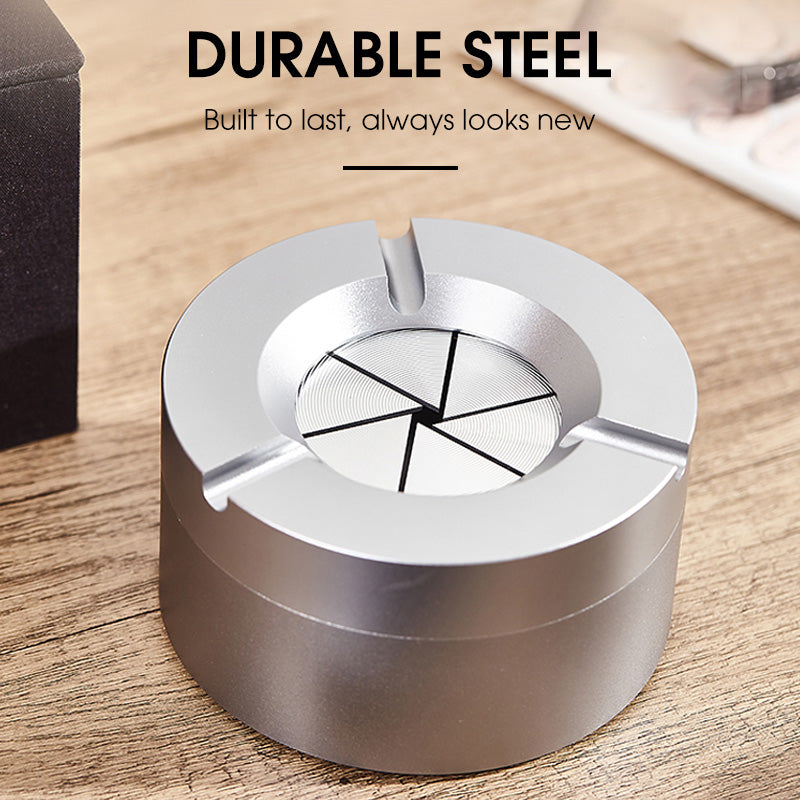 ✨360° Stainless Steel Twist-Lock Ashtray