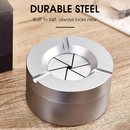 ✨360° Stainless Steel Twist-Lock Ashtray