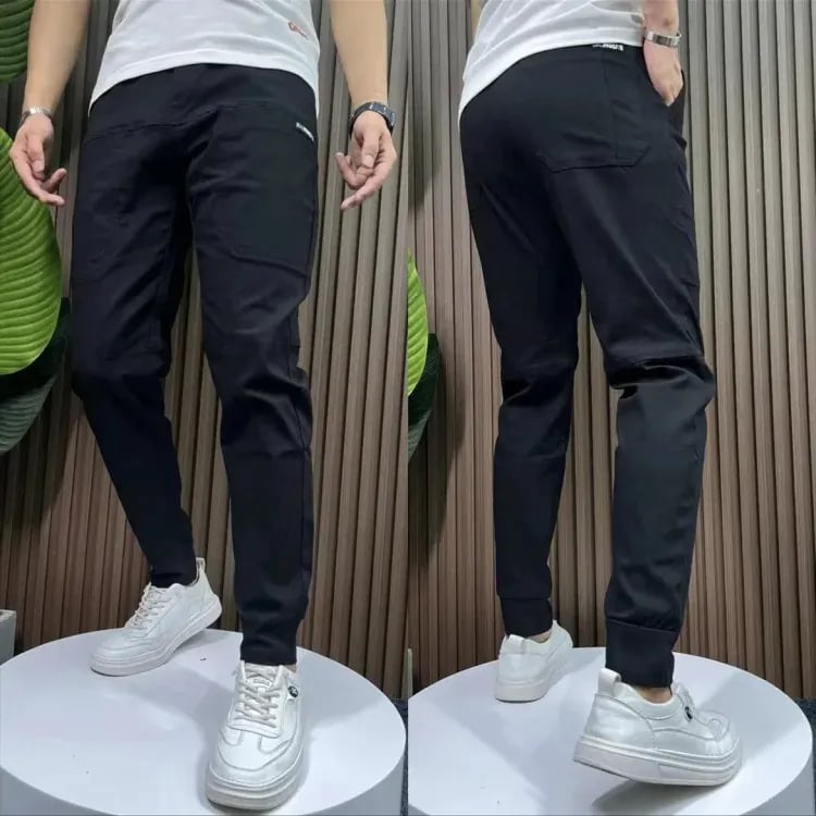 Men's High Stretch Multi-Pocket Skinny Cargo Pants