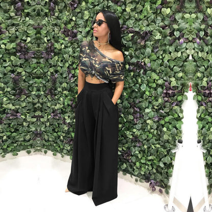 Stylish & Unique Wide-Leg Casual Pants