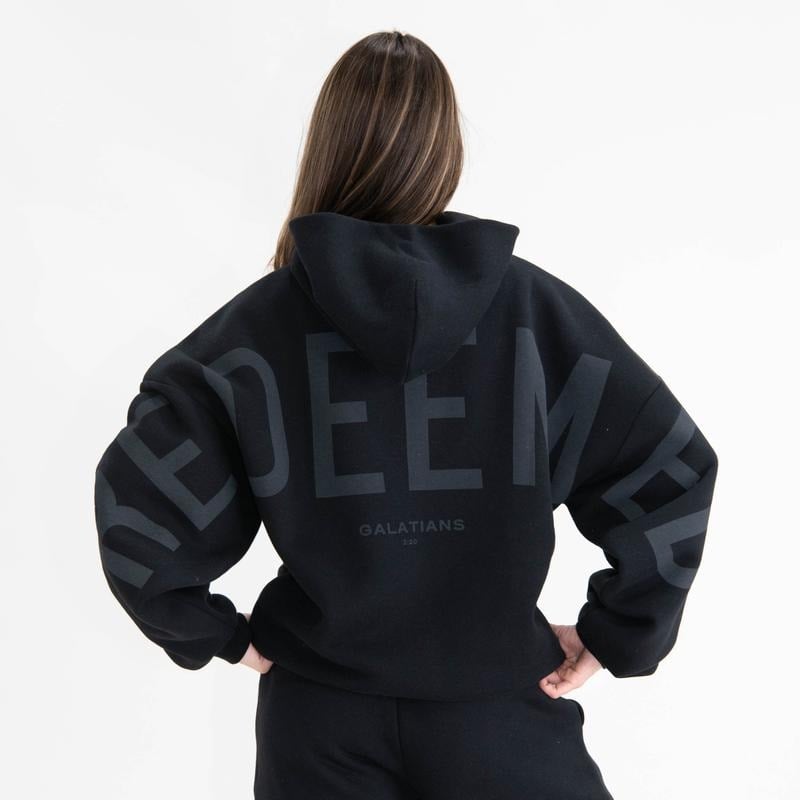 💞Loose-Fit Christian Faith-Themed Hoodie