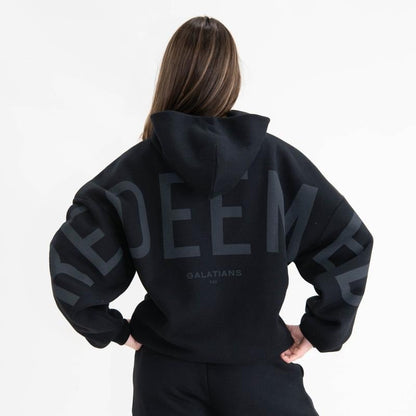 💞Loose-Fit Christian Faith-Themed Hoodie