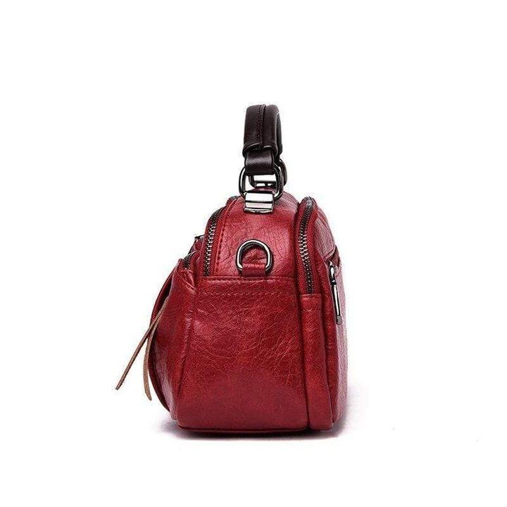 Multi-Pockets Soft Leather Bag