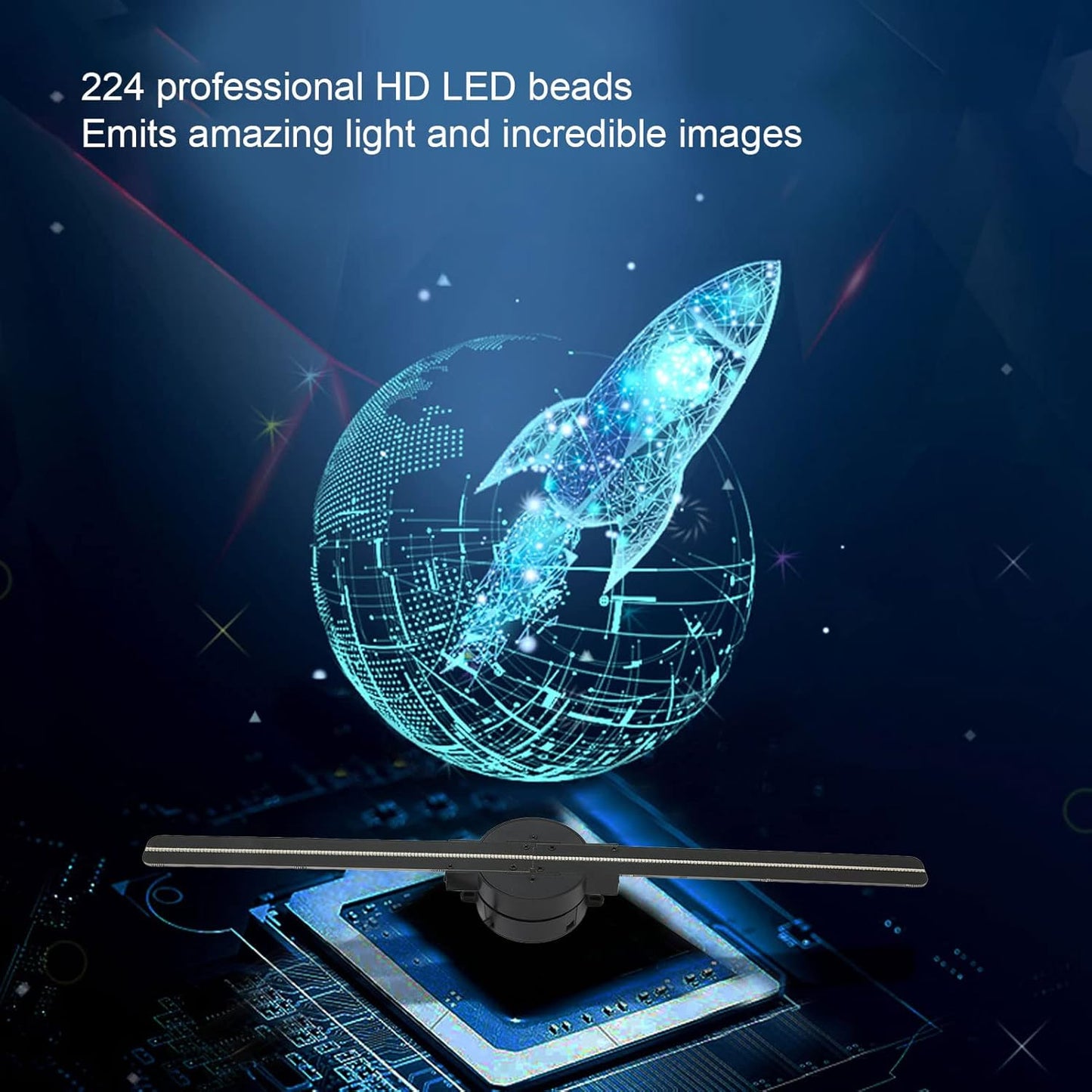 ✨3D Hologram LED Fan Projector