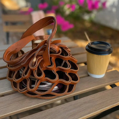 The Zest Bag Leather Folding Tote Bag