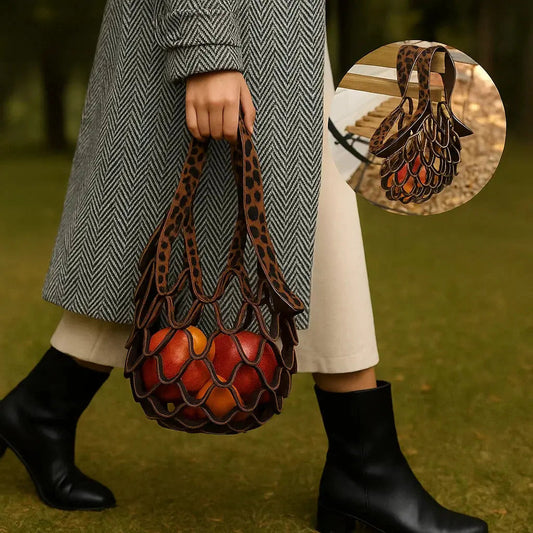 The Zest Bag Leather Folding Tote Bag