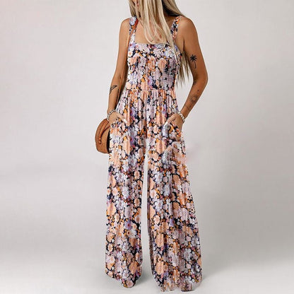 🌼Women's Casual Print Sleeveless Overalls Jumpsuits