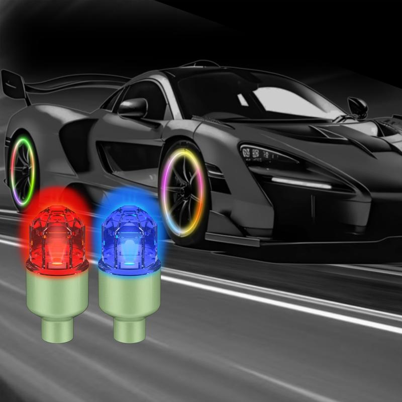 LED Wheel Lights | Waterproof Luminous Car Tire Valve Caps