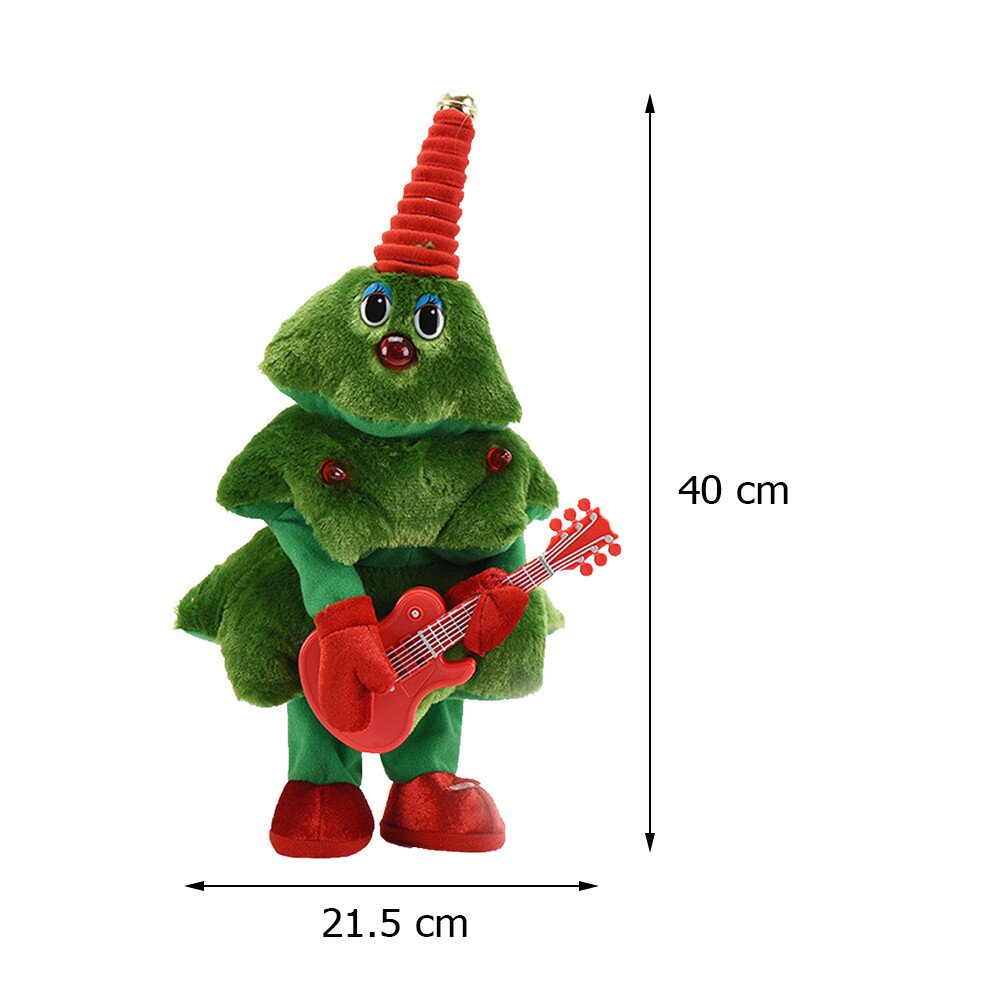 🎄Plush electric toy Christmas tree can sing and dance