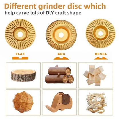 Wood Carving Disc Set