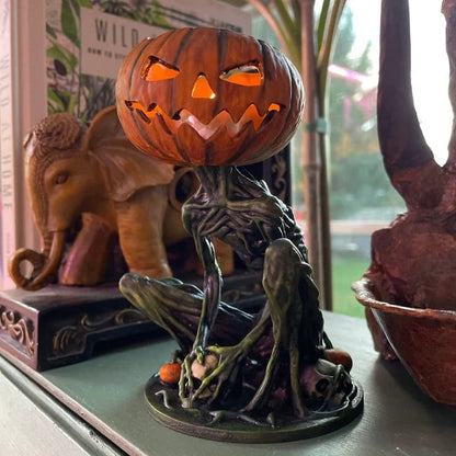 🎃Halloween Scary Swamp Monster Pumpkin Head Ornament