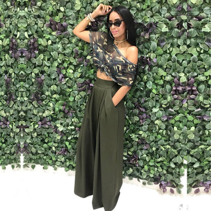 Stylish & Unique Wide-Leg Casual Pants