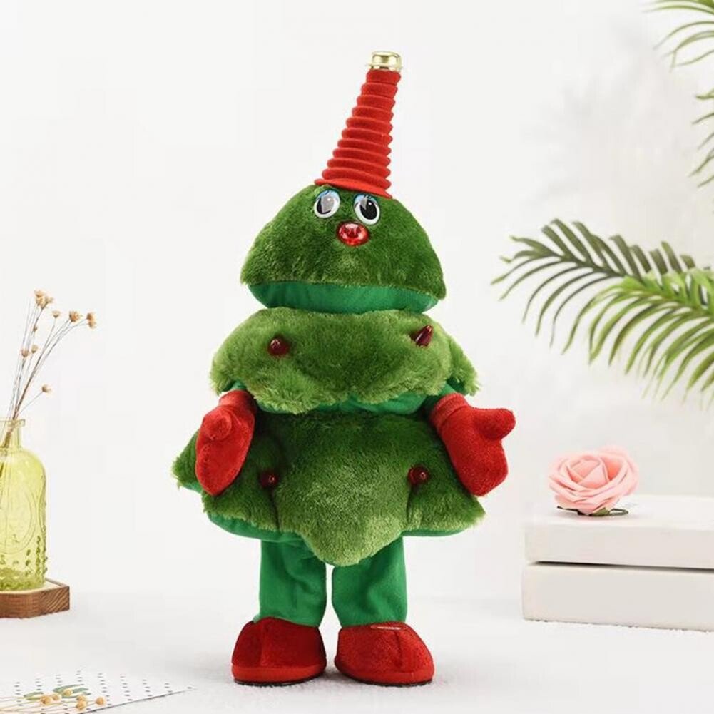 🎄Plush electric toy Christmas tree can sing and dance