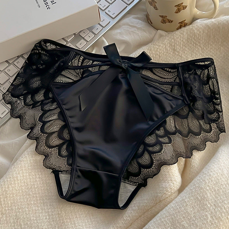 💥Buy 1 Get 2 Free - Sexy Satin Transparent Hollow Lace Panties