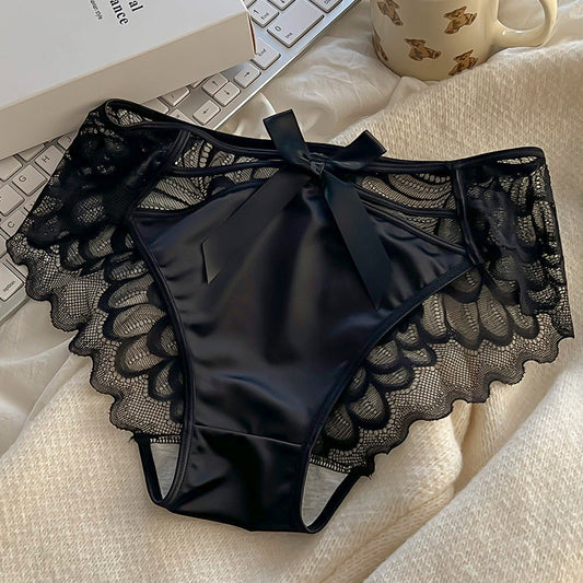💥Buy 1 Get 2 Free - Sexy Satin Transparent Hollow Lace Panties