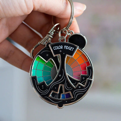🌈Color Fidget Enamel Pin✨A Wheel Of Twenty Hues