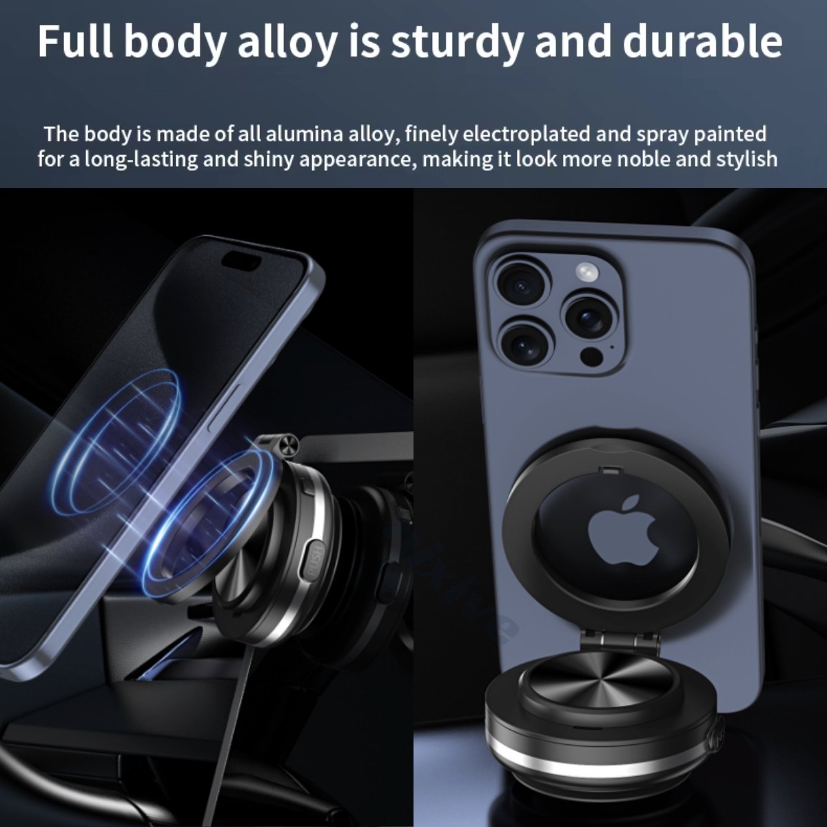 Vacuum Magnetic Car Phone Holder