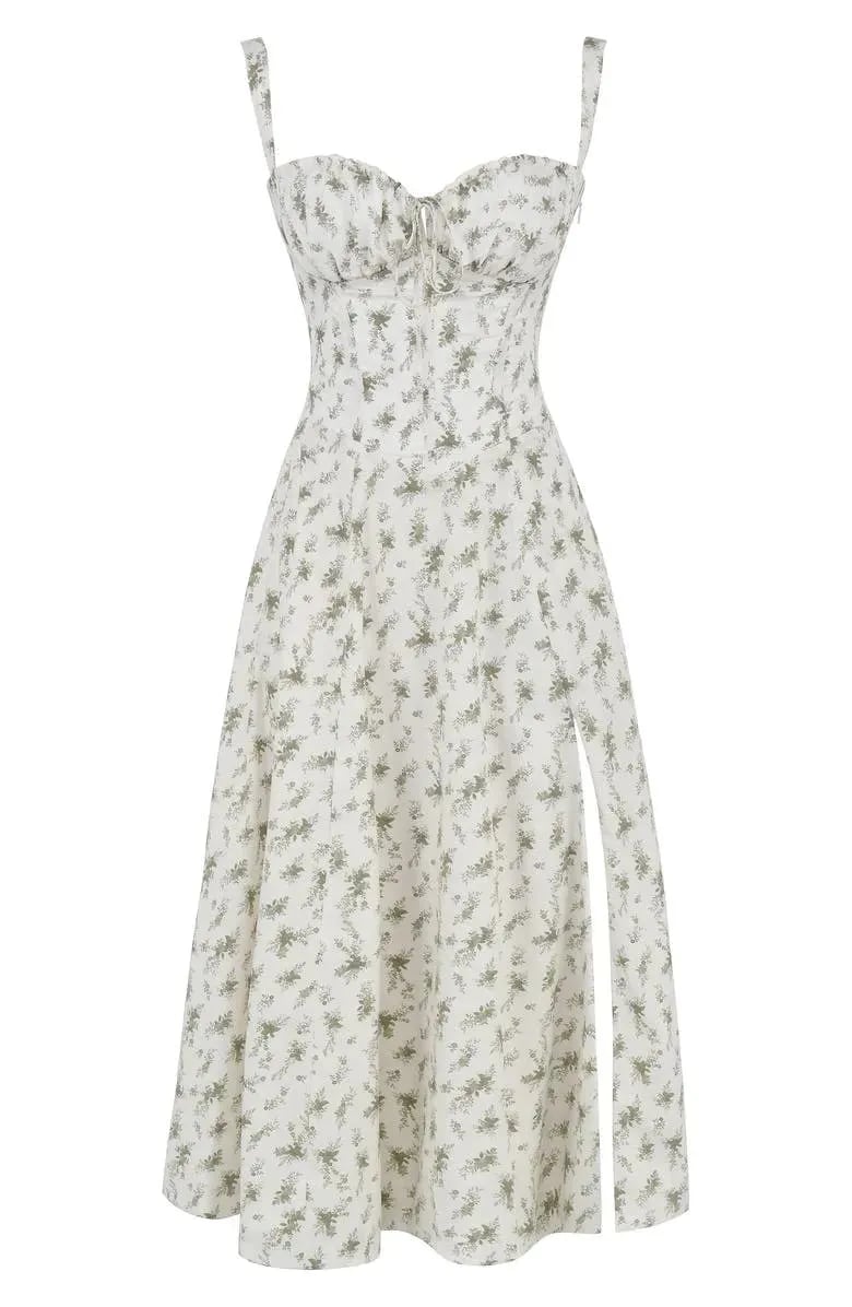 🌸Women's Floral Strapless Dress 🌸Slim-Fit, Waist-Cinching, and Body-Sculpting Style