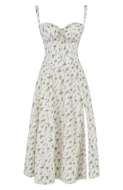 🌸Women's Floral Strapless Dress 🌸Slim-Fit, Waist-Cinching, and Body-Sculpting Style