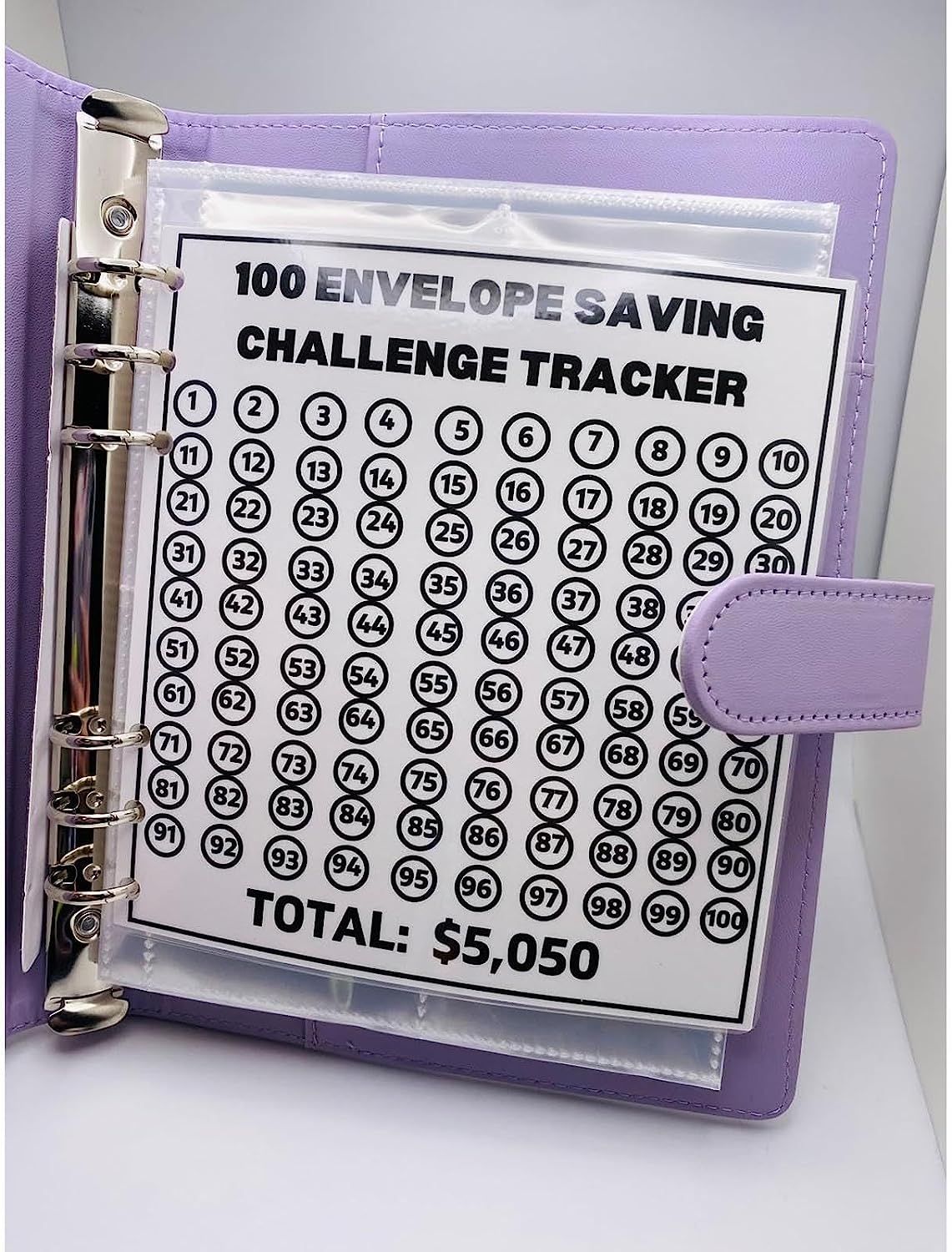 💵52% OFF💵100 envelope cash stuffing savings challenge binder📖