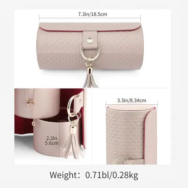 🔥Hot Sale50% OFF😍Portable cylindrical multi-layer jewelry box