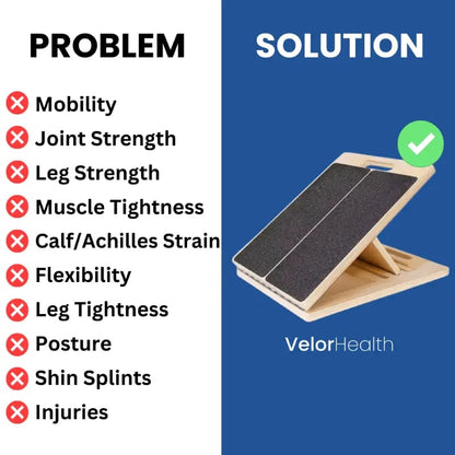 Portable Wooden Slant Board for Calf Stretching