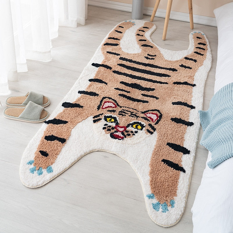 Tiger Rug - Anti-Slip Cartoon Rug and Absorbent Mat