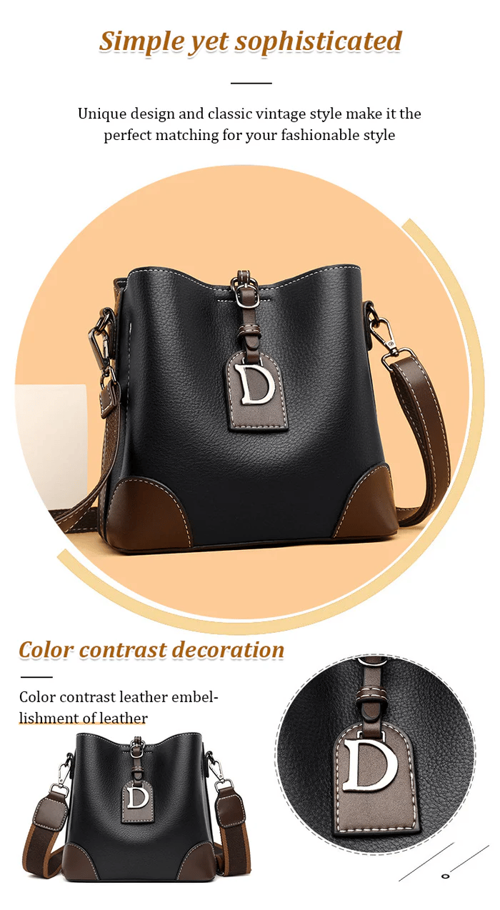 💗Genuine Leather Niche Women's Shoulder Bag👜