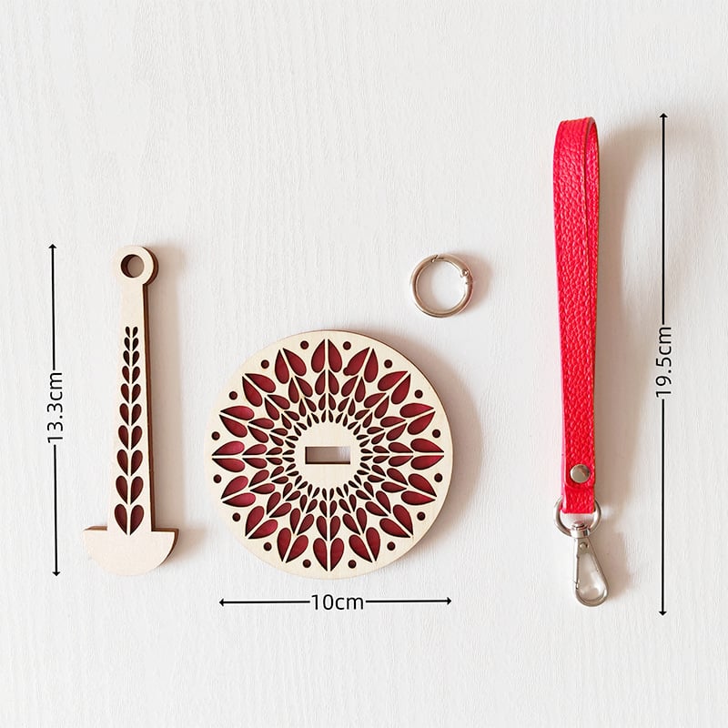 Wooden Portable Yarn Holder - The Perfect Tool for Crochet Enthusiasts