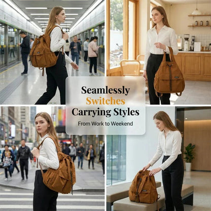 👜Large-Capacity Drawstring Convertible Tote Backpack