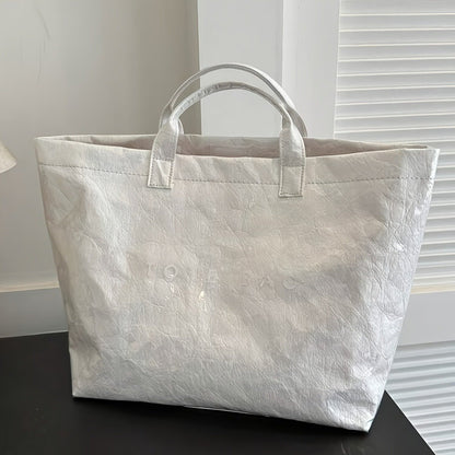Women's Letters Print Tote Bag