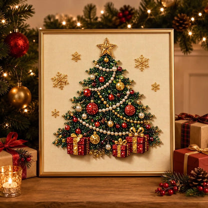 🎄 LAST DAY 49% OFF – Premium 3D Pearl Christmas Diamond Painting Art Kit ⛄️