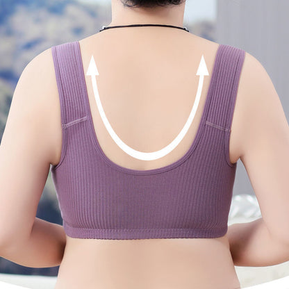 🔥$9.99 New Women’S Front Snap Button Plus Size Bra