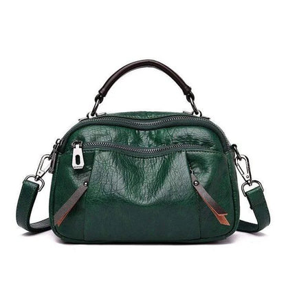 Multi-Pockets Soft Leather Bag